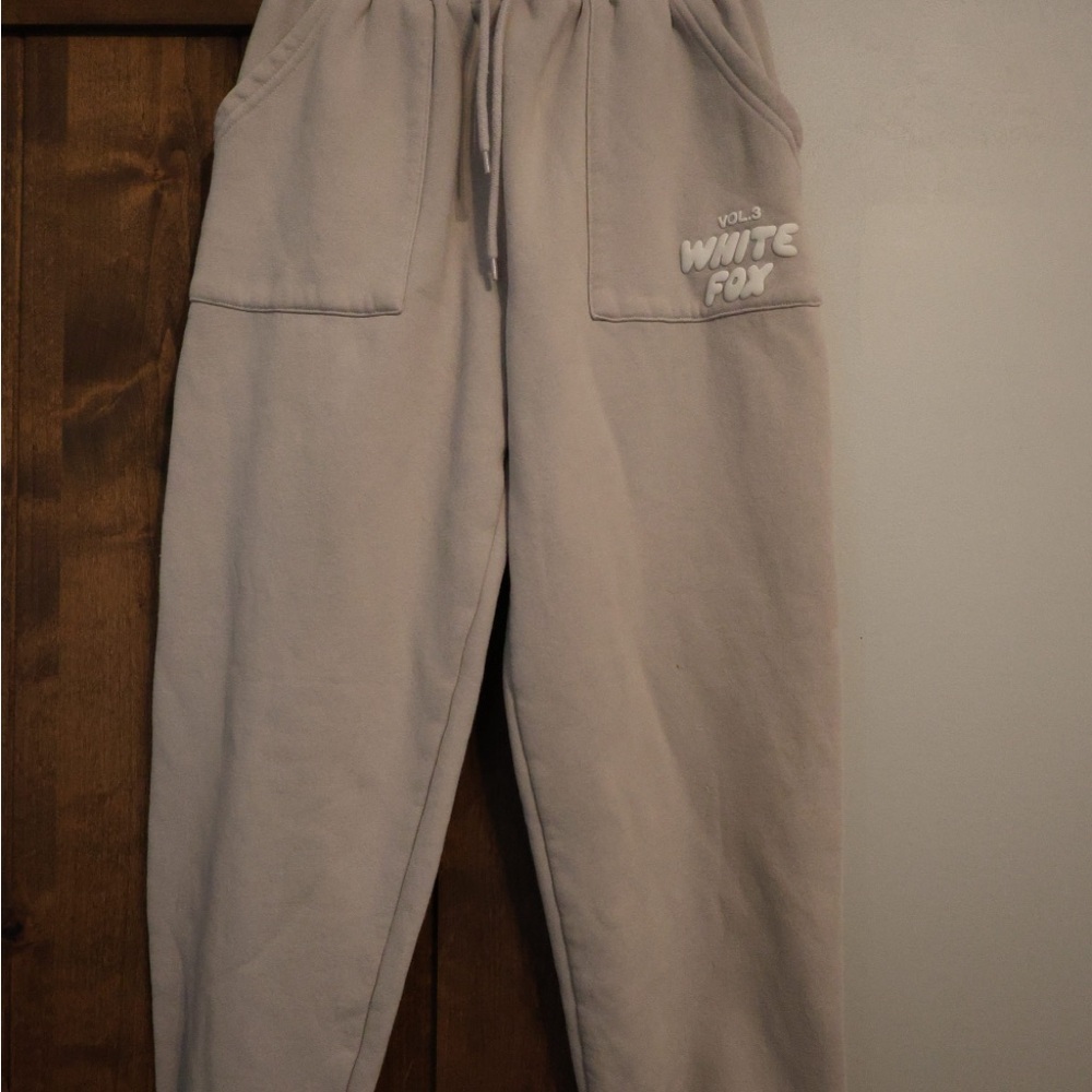 White Fox Boutique Gray Track Pants & Hoodie Set - Picture 5 of 11